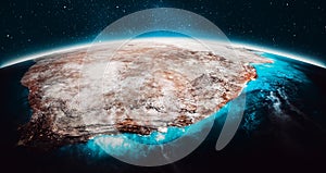 Planet Earth - South Africa. Elements of this image furnished by NASA