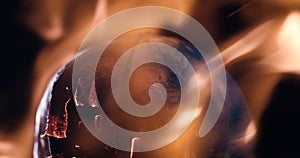 Planet Earth warming up concept