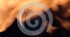 Planet Earth warming up concept