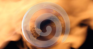 Planet Earth warming up concept