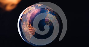 Planet Earth warming up concept