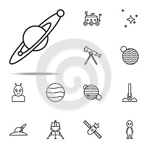 planet icon. Cartooning space icons universal set for web and mobile