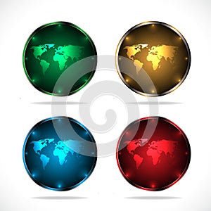 Planet illustration. Abstract icon