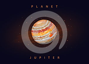 Planet Jupiter illustration