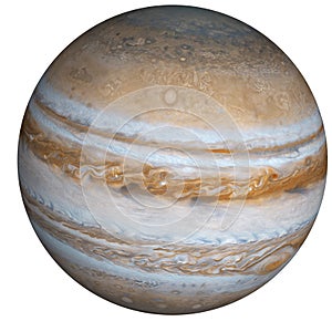 Planet Jupiter of solar system isolated. Elements of this image furnished by NASA