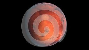 The Planet Mars. Elements of this image were furnished by NASA