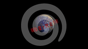 planet mercury retrograde 3d illustration