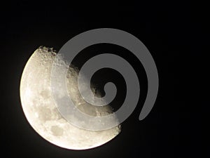 Planet...moon picture taken during the night. Bloemfontein, South Africa.