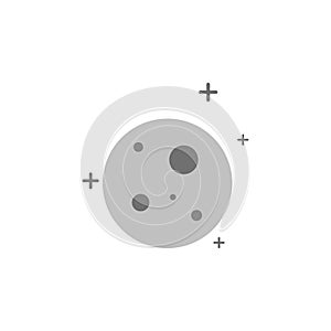 planet moon and stars colored icon. Element of web icon for mobile concept and web apps. Colored isolated planet moon and stars