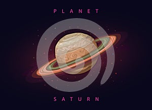 Planet Saturn illustration