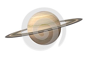 Planet Saturn Isolated