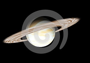 Planet Saturn with rings photo