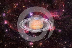 Planet Saturn. Solar system. Elements of this image furnished by NASA