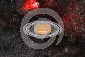 Planet Saturn. Solar system. Elements of this image furnished by NASA