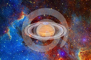 Planet Saturn. Solar system. Elements of this image furnished by NASA