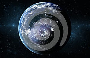 A planet similar to the earth where there can be life photo