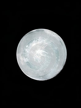 Planet Uranus  on a Dark Deep Space Background