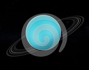 Planet Uranus Isolated