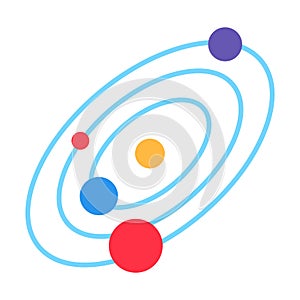 Planetary Model Celestial Dance Orbiting Planets
