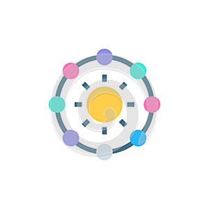 PLANETOLOGY icon in vector. Logotype