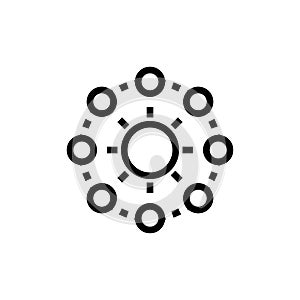 PLANETOLOGY icon in vector. Logotype