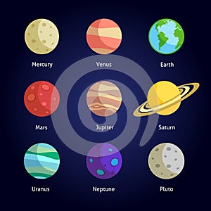 Planets decorative set