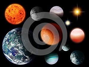 Planets and Stars Isolated