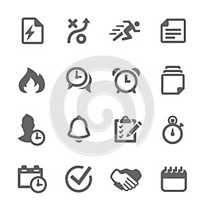 Planing and organization icons