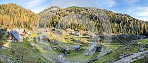 Planini pri jezeru huts, Triglav national park, Slovenia