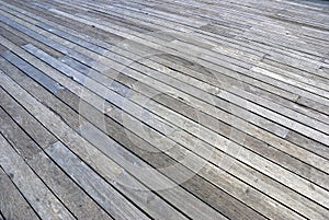 Plank floor perspective docks