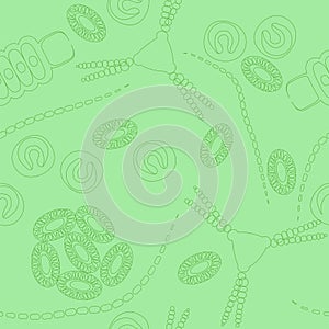 Plankton seamless pattern