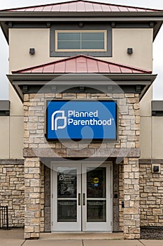 Planned Parenthood Clinic Exterior and Trademark Logo