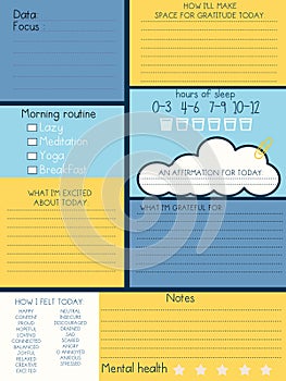 Daily planner, Day planner, Date, Habit tracker