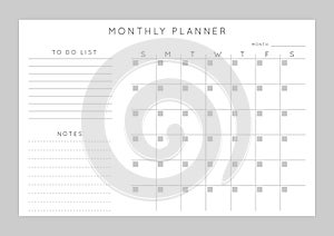 Planner sheet vector