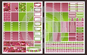 Planner Stickers. Vector photo