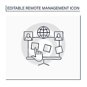 Planning board line icon