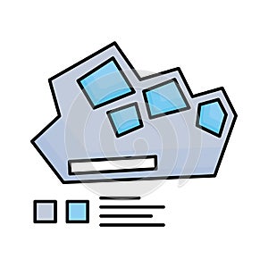 Planning fill vector icon which can easily modify or edit
