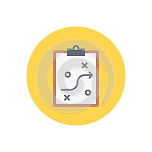 Planning  vector flat color icon
