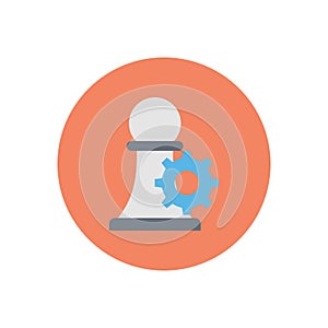 Planning vector flat color icon