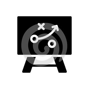 Planning  vector glyph flat icon