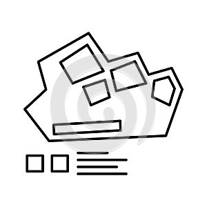 Planning line vector icon which can easily modify or edit