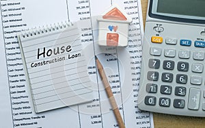 Planning monthly House construction loan