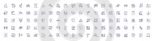 Planning people line icons signs set. Design collection of Scheduling, Organizing, Planning, Allocating, Strategizing