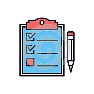 Planning related vector icon