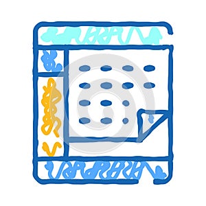 Planning schedule doodle calendar showing important dates and time