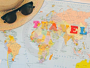 Planning a trip or adventure. dollars money background.Financial concept.Travel planning dreams.