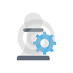 Planning vector flat color icon