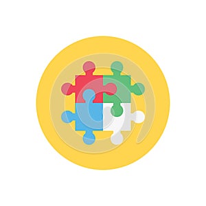 Planning vector flat color icon