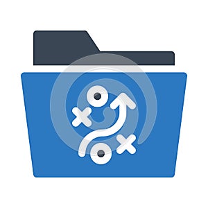 Planning vector  glyph color icon