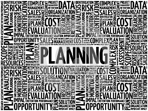 PLANNING word cloud collage